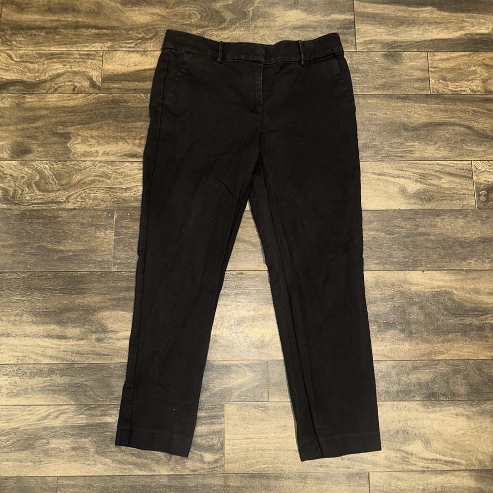LOFT Pants The Riviera Slim Casual Wear Tapered Fit Women's Size 6 Black Work